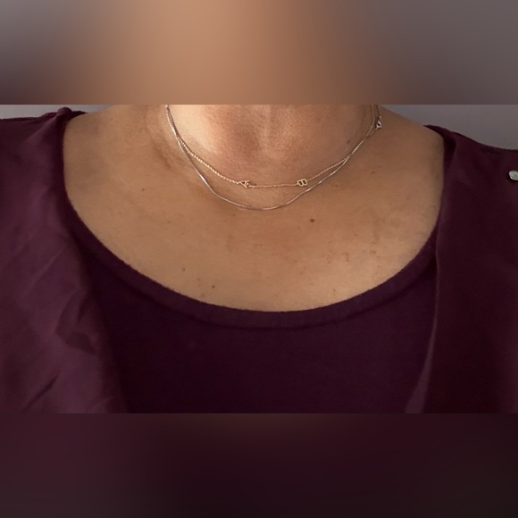 Beautiful Burgundy blouse with sheer overlay! - Picture 5 of 5